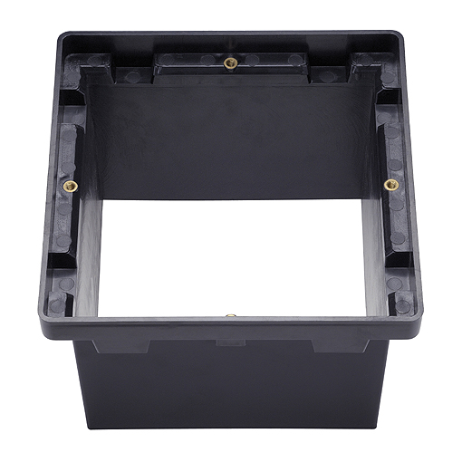 DASAR HQI SQUARE 70W Boden- einbauleuchte, asymmetrisch, Edelstahl 316, Rx7s, max. 70W